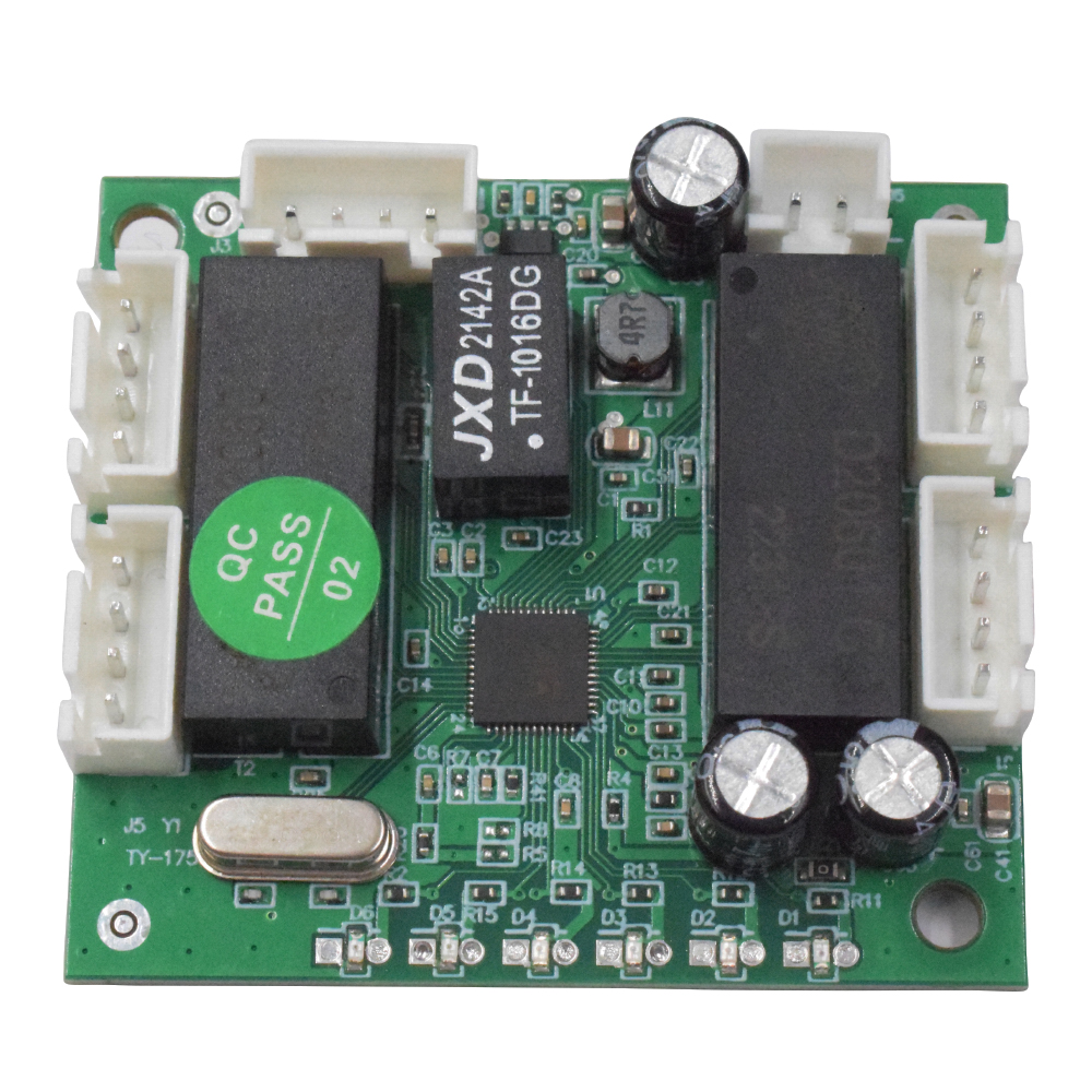 Высокое качество 5 портов 4 Pin Header 10/100 Мбит/с Ethernet сетевой коммутатор gigabit Pcb програмная панель Pcba модуль карты