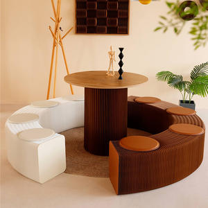 Innovador, moderno, telescópico, plegable, Metal, <span class=keywords><strong>restaurante</strong></span>, banco, mesa de comedor, cambio de zapatos, taburete, silla de acordeón - Product Image 1