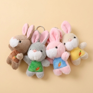 Llavero <span class=keywords><strong>de</strong></span> peluche <span class=keywords><strong>de</strong></span> conejo adorable al por mayor con pajarita <span class=keywords><strong>de</strong></span> zanahoria, conejito <span class=keywords><strong>de</strong></span> peluche suave, colgante para bolso, mochila, llavero, mini <span class=keywords><strong>juguete</strong></span> <span class=keywords><strong>de</strong></span> regalo - Product Image 3