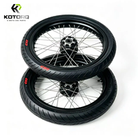 Kit de roues de conversion Supermoto KOTORQ 17 pouces pour Light Bee X LBX Talaria MX3, jante argentée, amélioration routière, mise à niveau E-Moto