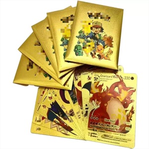 10 PIÈCES / SAC CARTES MÉTALLIQUES ORNÉES DE MOTIFS POKEMAN - Product Image 2