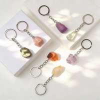 Offre Spéciale : Breloques Porte-clés Personnalisées en Cristal Brut Naturel, Pierres de Guérison et Accessoires en Gemmes Brutes