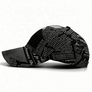 Gorras para Hombre y Mujer, Primavera Verano, Moda Retro, Gorra de Béisbol con Diseño de Periódico, Gorra Coreana para Deportes al Aire Libre, Protección Solar - Product Image 2