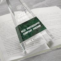 Trophée en marbre au design créatif et innovant, trophée en cristal et marbre pour certificat d'honneur, prix de charité