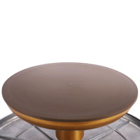 Table rotative en alliage d'aluminium 10 pouces 12 pouces avec plateaux tournants de décoration de gâteaux à base antidérapante dorée