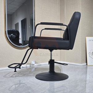 Fauteuil de coiffure exclusif rotatif et relevable pour la coupe de cheveux, chaise de <span class=keywords><strong>barbier</strong></span> tendance pour salon de coiffure - Product Image 2