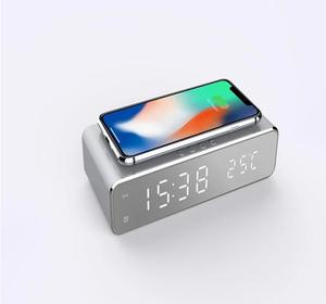 Đứng Điện Thoại Di Động Nhanh Chóng Sạc Di Động Powerbank Led Điện Thoại Không Dây Đồng Hồ Báo Thức Với Điện Thoại Sạc Không Dây - Product Image 5