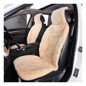 Universal Comfortable Warm Shearing Fur Car Seat Cover Real Australian Sheepskin Car Seat Cushion