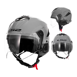 Cascos ligeros <span class=keywords><strong>LS2</strong></span> para todas las estaciones para hombres, mujeres, niños, vehículo eléctrico, medio casco, modelo de verano dual OF610, nueva condición - Product Image 1