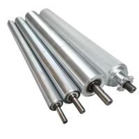 Ligne de convoyage à rouleaux, rouleaux en acier inoxydable chromé