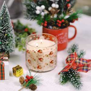 AIKUN Custom Packaging Christmas Handmade Scented <b>Candle</b> Festive Decorative <b>Gift</b> Box <b>Set</b> with Soy Wax Glass Cup - Product Image 3