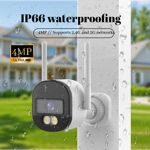 Camera quan sát ngoài trời thông minh 4MP Camera An Ninh Gia Đình chống nước tầm nhìn ban đêm âm thanh hai chiều Tích hợp còi báo động đám mây Wifi <span class=keywords><strong>CCD</strong></span> IP - Product Image 5