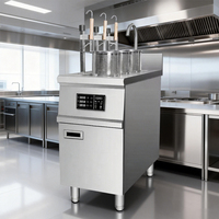 Chaudière à induction électrique commerciale In-smart en acier inoxydable 6 paniers de levage cuisson automatique nouilles chauffage équipement de cuisine