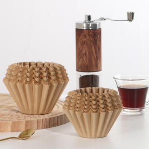Filtro per Caffè Monouso Ecologico di Grado Alimentare con Fondo Piatto e Manico Ergonomico per Uso in Caffetteria - Product Image 1