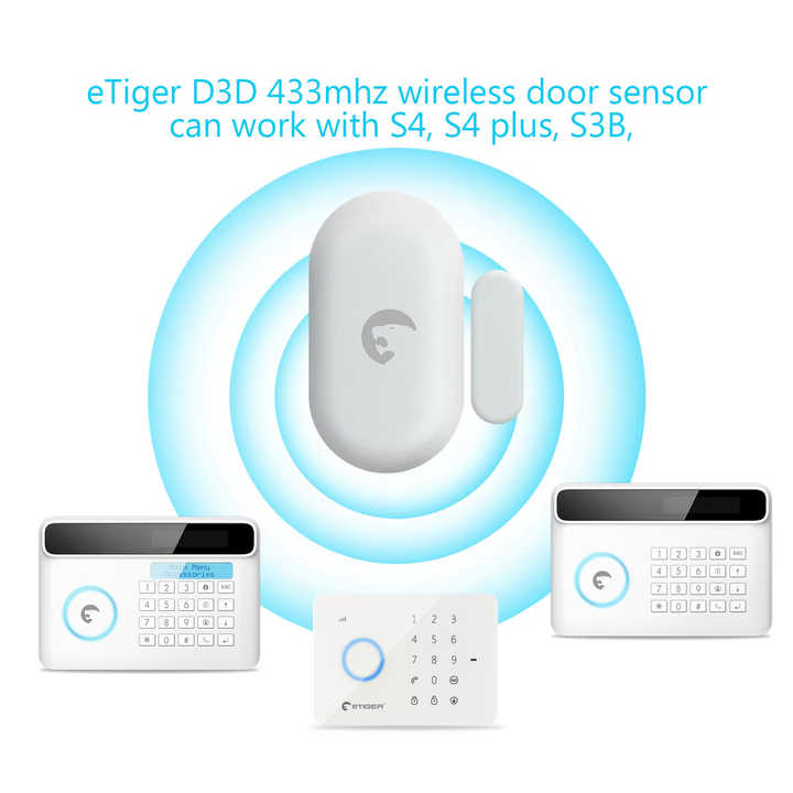 ETIGER ES-D3D 433mhz Wireless Door/Window Contact Alarm Window Door ...