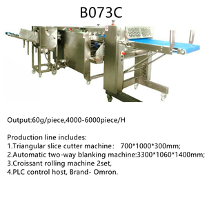 Otomatik ekmek hamur kalıp makinesi/fırın haddeleme kruvasan dolum makinesi yufka açma makinesi fabrika kullanımı için - Product Image 2