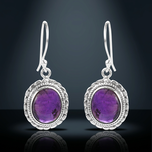 Pendientes de plata de ley 925 chapados en oro con ópalo en forma de paz, de alta calidad y a la moda - Product Image 3