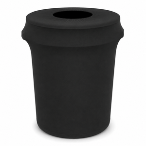 Reusable Event Rental Bin Cover Stretch Trash Can Cover for Wedding Banquets Hotels and Bulk Custom Supply - Product Image 1