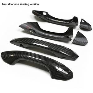 Accesorios automotrices adecuados para <span class=keywords><strong>Audi</strong></span> <span class=keywords><strong>A6</strong></span> C8 S6 Rs6 Q6 <span class=keywords><strong>e</strong></span>-tron/q8 Rsq8 manija de puerta Exterior de fibra de carbono seco - Product Image 4