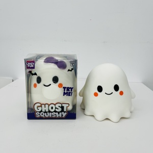 Jouet Squishy Géant Blanc Fantôme USA Warehouse, Mignon et Amusant pour Halloween, Écologique, en HDF/MDF, Anti-Stress, à Presser - Product Image 5