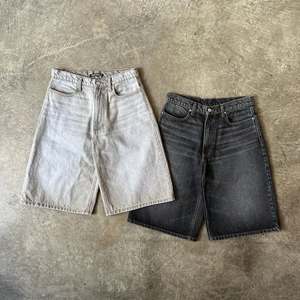 Shorts en <span class=keywords><strong>jean</strong></span> Y2K personnalisés pour <span class=keywords><strong>homme</strong></span>, coupe oversize, double genou, vintage, effet usé, délavé à l'acide, style baggy - Product Image 2