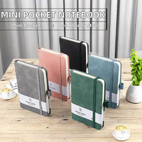 Twins Win Factory Vente en gros Personnalisé Mini Carnet de poche avec porte-stylo, design latéral, format A5, en cuir PU texturé, journal étudiant
