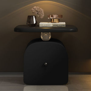 Mesita de Noche Suspendida de Diseño, Mueble de Dormitorio con Almacenamiento de Madera Maciza, Estilo Moderno Minimalista - Product Image 2