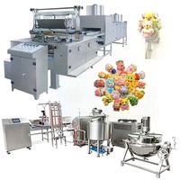 Ligne de production continue de guimauves protéinées 4 couleurs, machine à fabriquer des guimauves blanches de type soufflé pour les producteurs de bonbons
