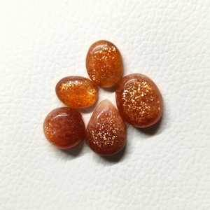 Lote de Cabujones de Piedra Solar Natural de 32CT, Gemas Sueltas Hechas a Mano con Efecto de Luz, Certificadas para Joyería, Exportador Mayorista de India - Product Image 2