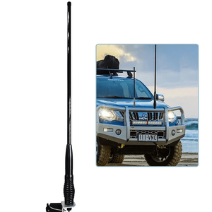 เสาอากาศวิทยุติดรถยนต์ VHF 146MHz 3dBi 125 ซม. สำหรับติดตั้งบนกันชนหน้า ใช้ได้กับรถออฟโรด สำหรับตลาดสหรัฐอเมริกา - Product Image 1