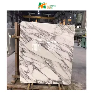 Naturale nuovo Design bagno Carrara marmo Bianco lucido Bianco piastrelle e lastra di marmo Bianco Carrara