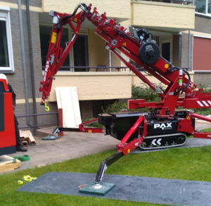 Grue araignée, mini grue portable, espace restreint, installation en acier, bras télescopique, flèche articulée, grue araignée pour intérieur et extérieur - Product Image 3