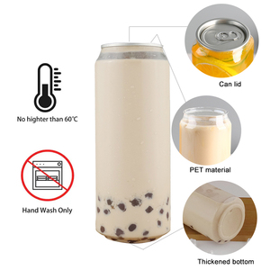 Kaleng Minuman Plastik PET 300ml 500ml Custom, Mudah Dibuka, Cocok untuk Mesin Penyegel - Product Image 6