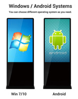 ZDHQ 2025 – Écran publicitaire numérique Android tactile 50/55/65 pouces pour affichage LCD en magasin, centre commercial et éducation