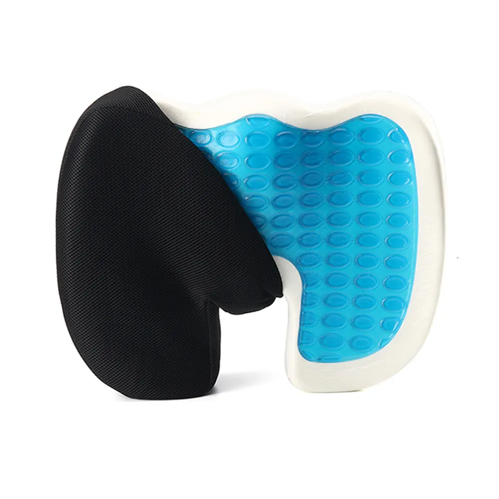 Lumbar car Office Comfort Chair Coccyx Orthopedic Cooling Car Gel Memory Foam Seat Cushion