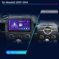 Junsun V1 Radio Multimedia con GPS para Coche, Dispositivo con Android, Voz IA, 2 Din, DAB + DSP, para MAZDA 2, Mazda2, 2007-2014