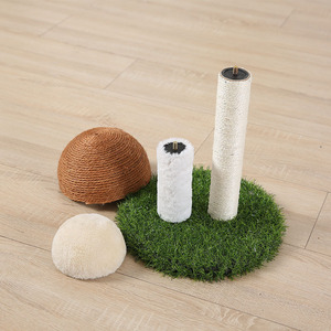 Manufacturer Wholesale Sisal Mushroom Small <b>Cat</b> Tree with Lawn <b>Mat</b> - Product Image 4