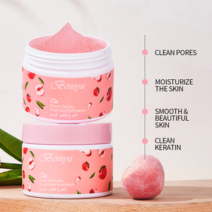 Gommage exfoliant en gel à l'extrait de pêche BOSUYA, acide de fruits, nettoyage en profondeur des pores, lissage du visage, du corps et des mains, crème exfoliante - Product Image 2