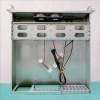 Delta 1 + 1 redundan Dual Power Supply 2U aluminium Panel Server Chassis EATX Motherboard 450mm dalam rak Mount digunakan stok merah
