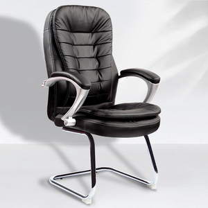 Mobilier de bureau chaise de réunion base à arc fixe chaise de direction en cuir PU chaises de patron pour Presidente De Reunion Silla Ejecutiva - Product Image 1