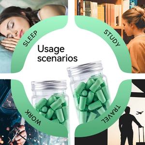 60 زوجًا للنوم المتاح 38dB CE تقليل الضوضاء سدادات الأذن حماية السمع سدادات الأذن رغوة للنوم - Product Image 4