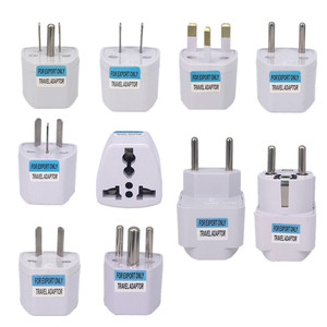 Convertidor de adaptador de Cargador eléctrico de viaje, enchufe <span class=keywords><strong>Universal</strong></span> UK EU AU a US de 3 pines AC - Product Image 4