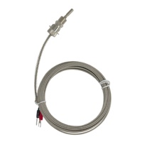 Snap-ring Thermocouple Stainless Steel Braided Wire Class I OEM Custom K Type Thermocouple Temperature Sensor 0~400C ISO9001