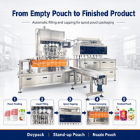 Machine verticale automatique de remplissage et de capsulage de sachets de savon liquide détergent à lessive doypack