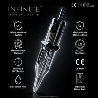 Aiguilles de cartouche de tatouage jetables en acier inoxydable stérilisées au gaz EO pour maquillage permanent et art corporel – Vente en gros