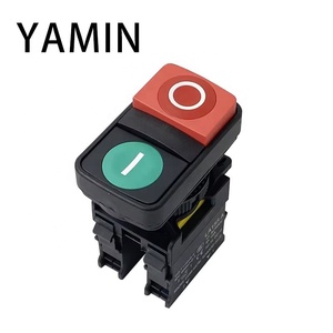 22 mét gắn push <span class=keywords><strong>button</strong></span> chuyển momentary/thiết lập lại 10A 600V không có <span class=keywords><strong>NC</strong></span> điện vít thiết bị đầu cuối màu đỏ/màu xanh lá cây đầu tròn - Product Image 3