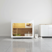 Villa de luxe moderne pour chat, enclos extérieur spacieux, cage durable pour chat, mobilier pour animaux de compagnie pour animaleries et hôtels
