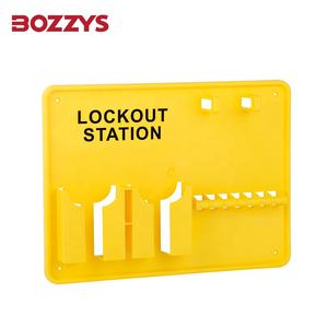 Estaciones de bloqueo de candado abierto montadas en la pared del fabricante OEM 18 posiciones de candado Bloqueo industrial-Puerta de plástico etiquetada - Product Image 5