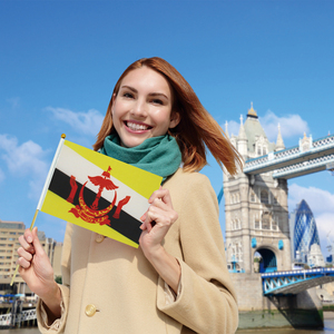 Bandera <span class=keywords><strong>de</strong></span> Brunei <span class=keywords><strong>de</strong></span> 14*21cm, Venta al por Mayor, Impresión Digital, Poliéster <span class=keywords><strong>de</strong></span> Secado Rápido, Antiarrugas, Portátil - Product Image 3