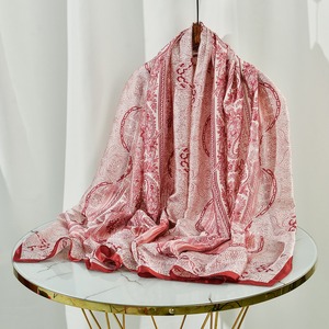 2025 printemps été Collection femmes nouveau Style ethnique longue écharpe vente chaude cajou imprimé Polyester foulard châle pour les musulmans - Product Image 3